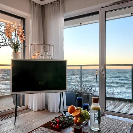 Apartament Szafirowy Z Bezposrednim Widokiem Na Morze- Nadmorski Luksus *