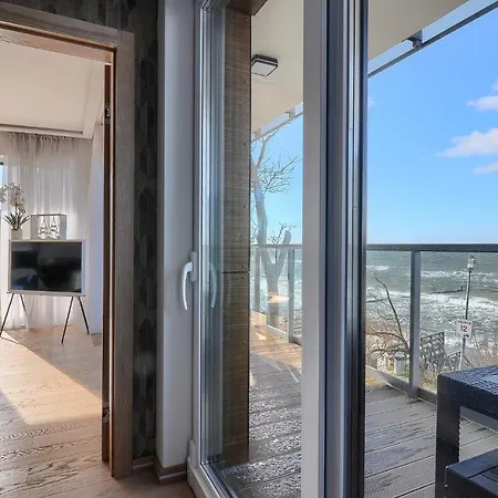 Apartament Szafirowy Z Bezposrednim Widokiem Na Morze- Nadmorski Luksus