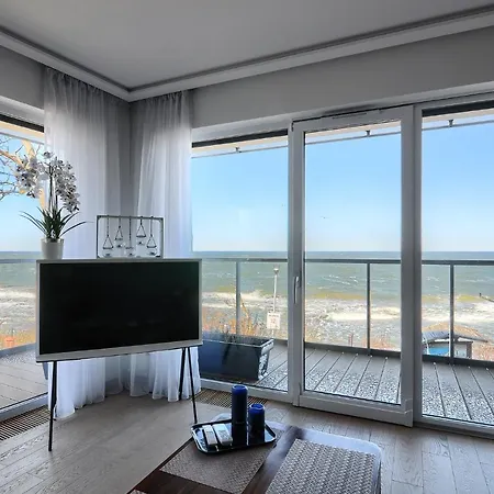 Apartament Szafirowy Z Bezposrednim Widokiem Na Morze- Nadmorski Luksus *