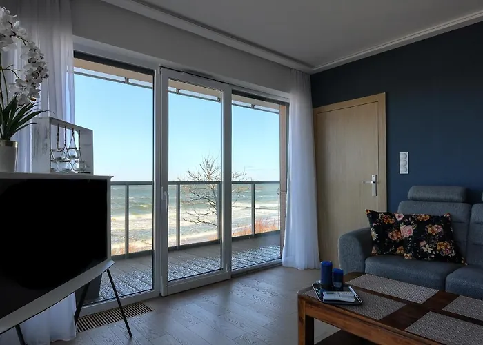 Szafirowy Z Bezposrednim Widokiem Na Morze- Nadmorski Luksus Ustronie Morskie