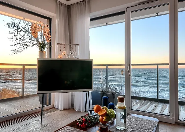 Apartman Szafirowy Z Bezposrednim Widokiem Na Morze- Nadmorski Luksus *