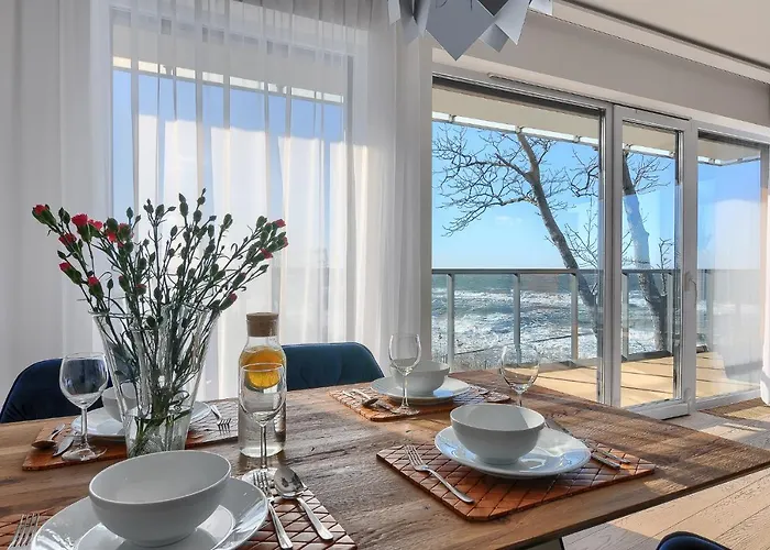 Apartman Szafirowy Z Bezposrednim Widokiem Na Morze- Nadmorski Luksus